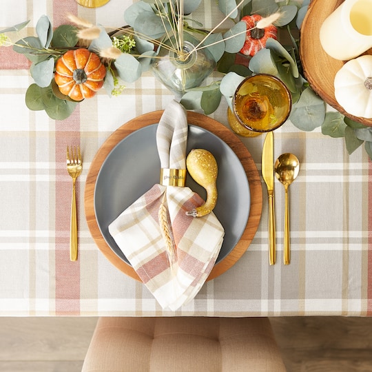 DII® Thanksgiving Cozy Picnic Plaid Dinner Napkins, 6ct.
